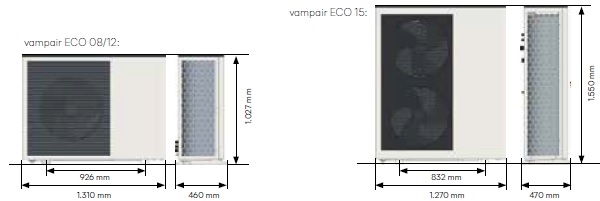 Luftw�rmepumpe VampAir ECO Masse
