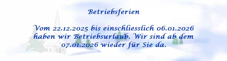 Betriebsferien Betriebsferien