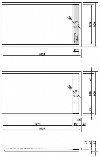 Duschwanne Easytray