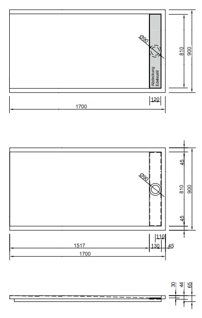 Duschwanne Easytray