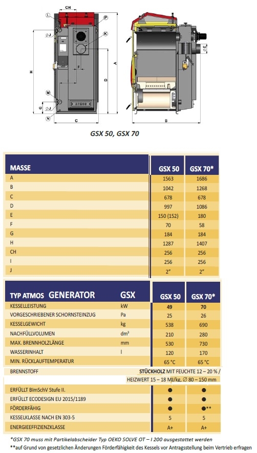 Holzvergaserkessel GSX